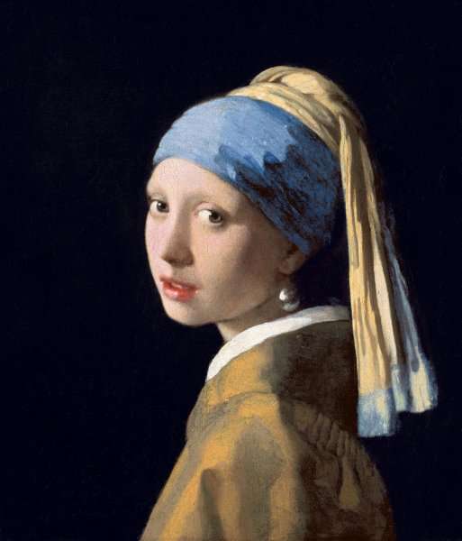 Girl with a Pearl Earring c. 1665 by Giovanni Francesco Guercino (BARBIERI)