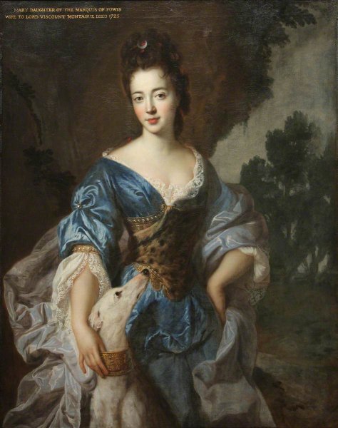 Portrait of Mary d.1725 Daughter of the 1st Marquis of Powis, as Diana