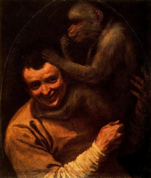 Man with Monkey, 1590-91