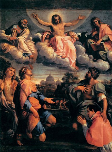 Christ in Glory with the Saints