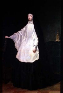 Queen Maria-Anna of Bavaria-Neuburg (1667-1740) Queen of Spain, wife of Charles II (1661-1700), in mourning, c.1700