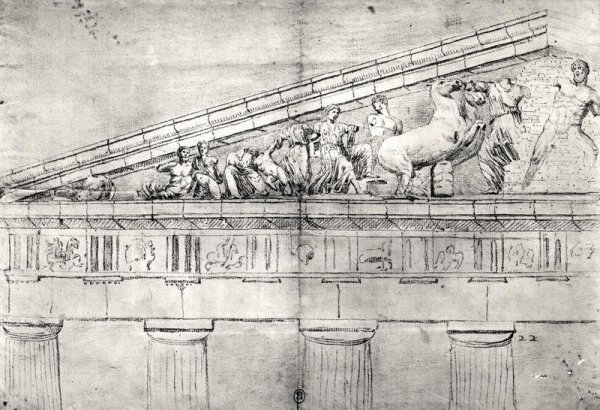 Study of a pediment from the Parthenon