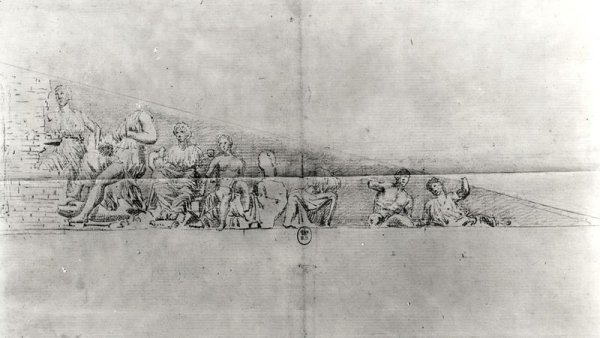 Study of the frieze from a pediment of the Parthenon (2)