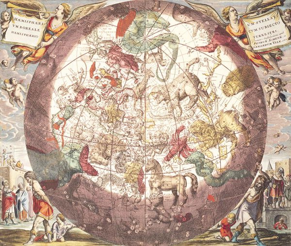 Northern (Boreal) Hemisphere, from 'Atlas Coelestis'