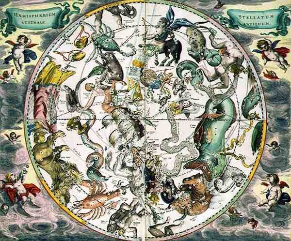 Map of the Southern Hemisphere, from 'The Celestial Atlas, or The Harmony of the Universe' (3)