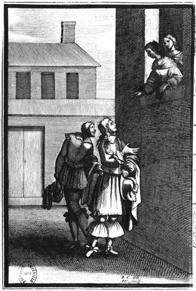 Frontispiece of 'Le Menteur'