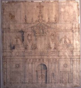 Design for the facade of Valladolid Cathedral