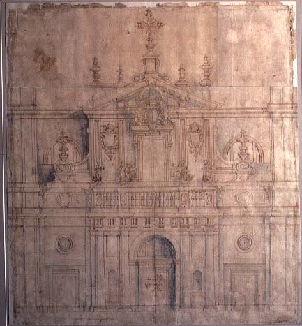 Design for the facade of Valladolid Cathedral