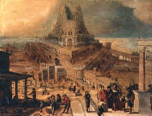 The building of the Tower of Babel