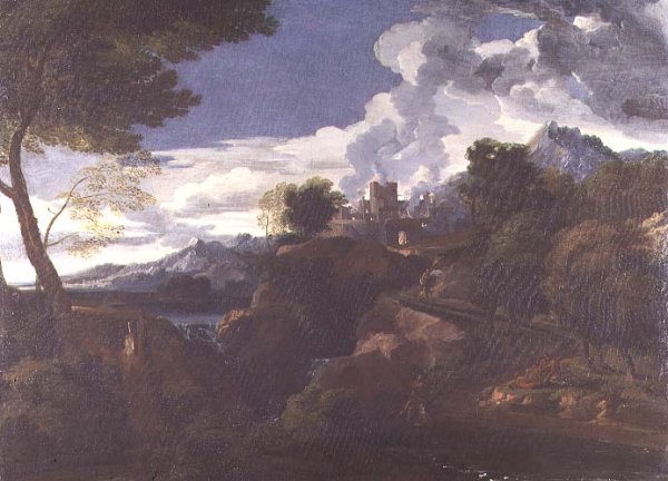 Landscape with a Burning City