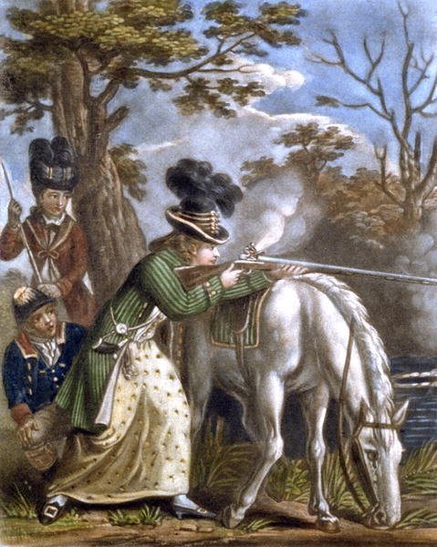 The Ladies Shooting Poney  1780