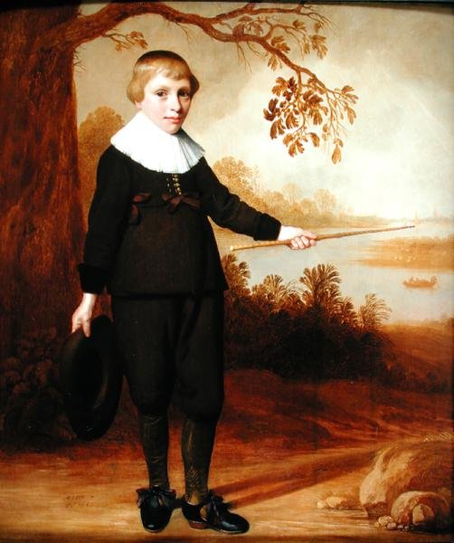 Portrait of a Seven-year old Boy in a River Landscape  1640