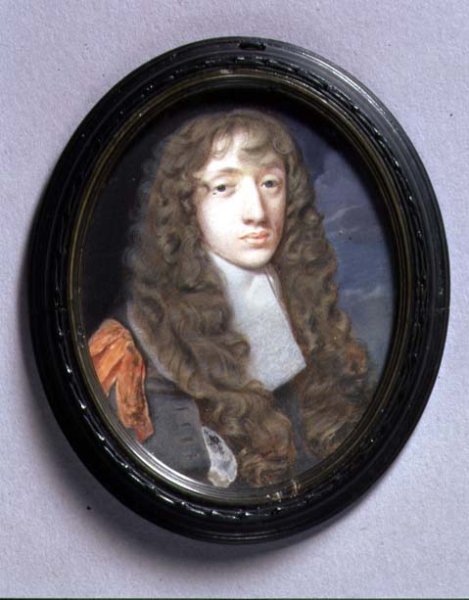 Portrait Miniature of a Young Man in Grey, c.1660-5