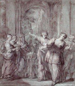 Santa Bibiana Refusing to Worship Pagan Gods, c.1624