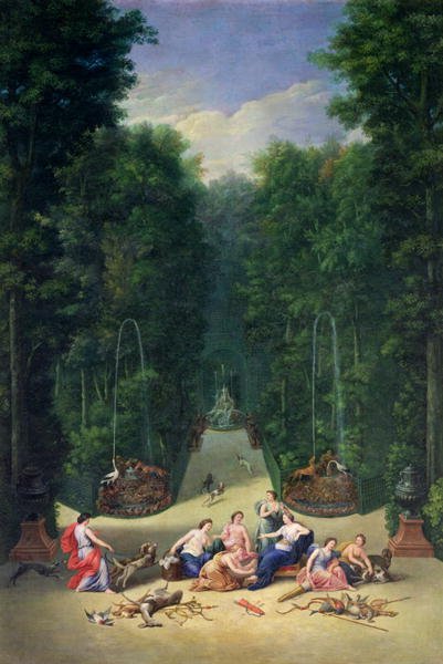 The Groves of Versailles  View of the Maze with Diana and her Nymphs, 1688