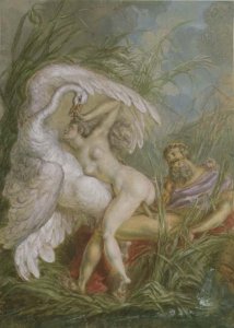 Leda and the Swan, from Histoire Universelle, 1740's