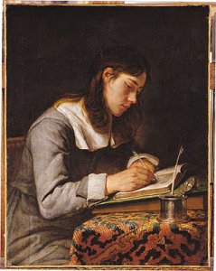 Young Man Writing