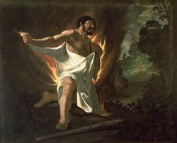 Hercules Tearing the Burning Robe, c.1634