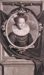 Portrait of Catherine Parr (1512-48) engraved by Vermeulen