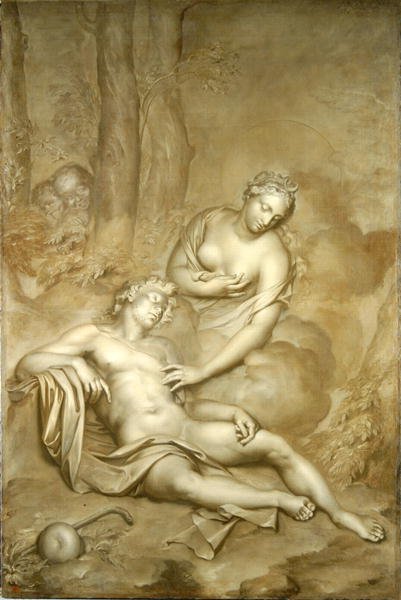 Luna (Diana) visits the sleeping Endymion, 1696