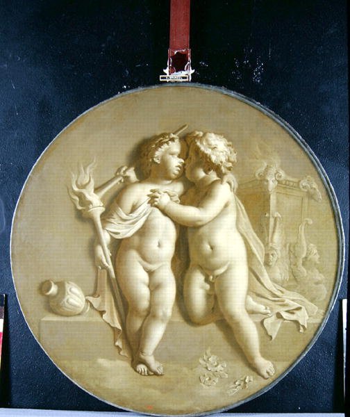 Two Putti with Flames of Love Allegory of Love, 1696