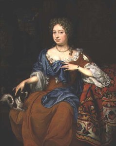 Portrait of a lady in a red dress, 1691