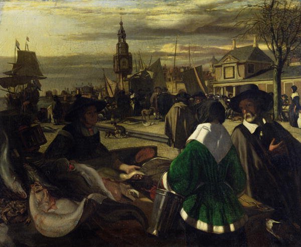 Market in the Hague, c.1660