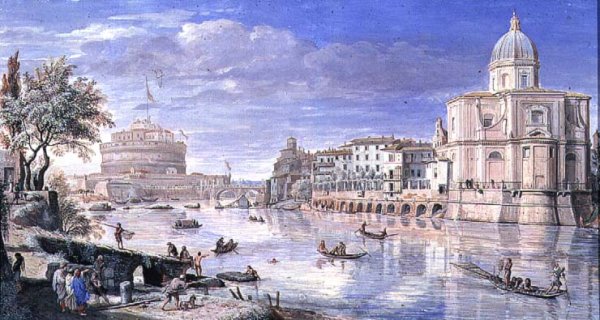 View of the Castel Sant Angelo, Rome, 1685