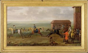 Lord Portmore Watching Racehorses on Exercise on Newmarket Heath, c.1735