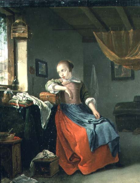 Young Girl Seated Before a Window