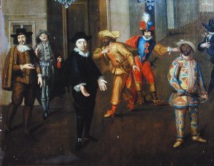 talian and French Comedians Playing in Farces, 1670