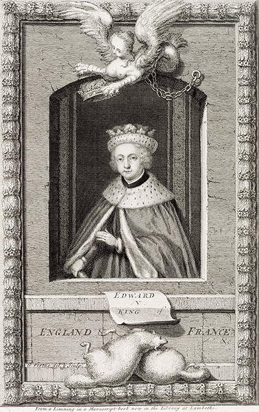 Edward V 1470-83 King of England in 1483, after a portrait in a book, engraved by the artist