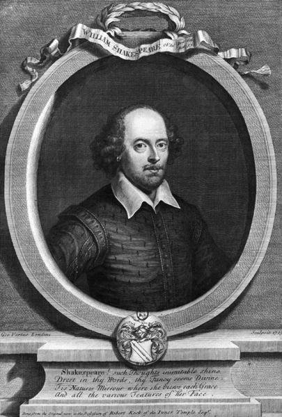 Portrait of William Shakespeare 1564-1616 1719