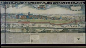 Panorama of Gdansk from Biskupia Gorka, 1643