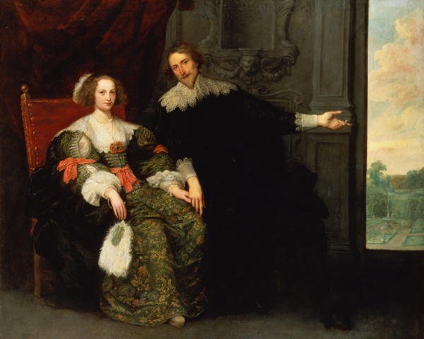 Portrait of a man and his wife