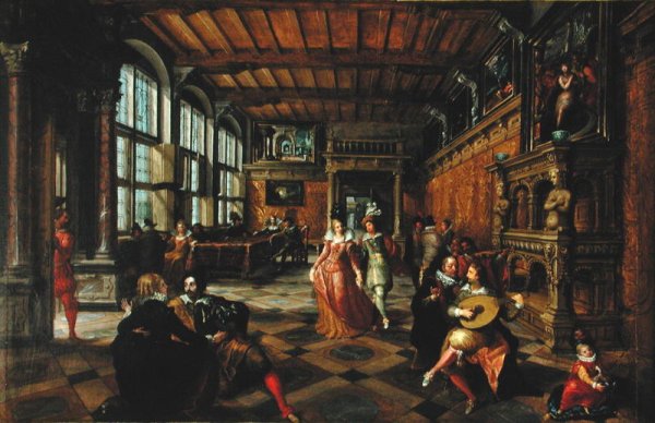 Scene of a Ball in a Flemish Interior