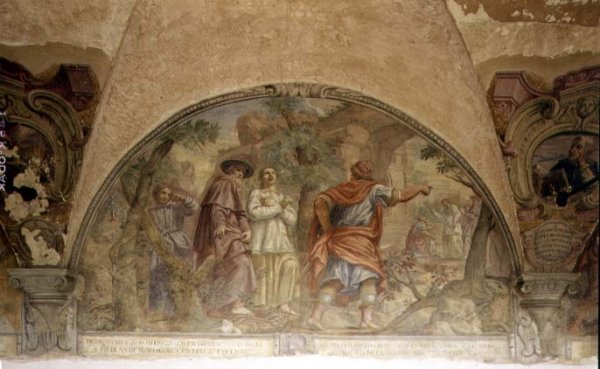 St. Dominic Converting a Heretic, lunette from the fresco cycle of the Life of St. Dominic, in the cloister of St. Dominic, c.1698