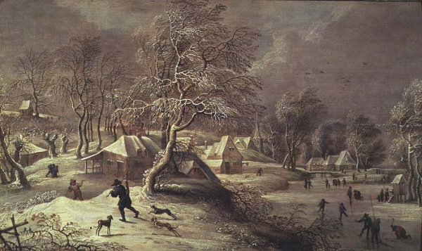 The Old Village under Snow