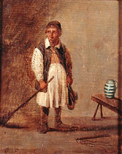 Domestic Worker Holding a Broom, c.1680