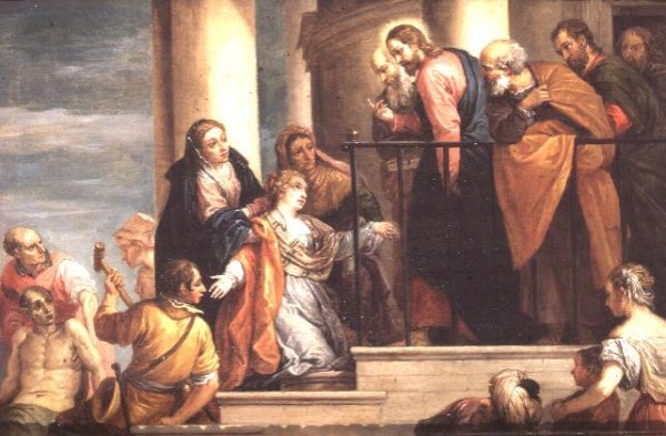 Raising of the widows son of Nain, 1651-56, copy of painting by Veronese