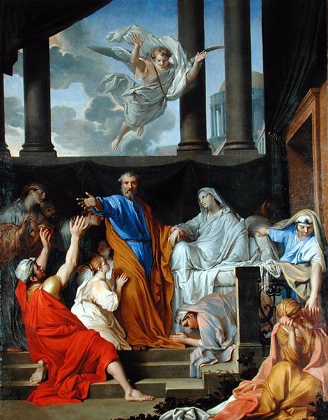 St. Peter Resurrecting the Widow Tabitha, 1652