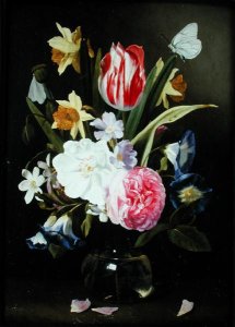 Still Life with Flowers in a Glass Vase 2