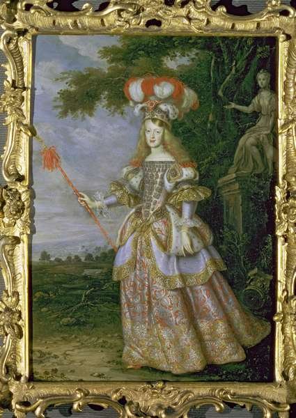 Empress Margaret Theresa 1651-73, 1st wife of Emperor Leopold I 1640-1705 of Austria, dressed as a character from La Galatea, a favola set to music by Antonio Draghi, 1667