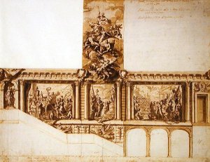 Sketch for The Last Supper, St. Marys, Weymouth, formerly attributed to Antonio Verrio c.1639-1707 c.1719-20