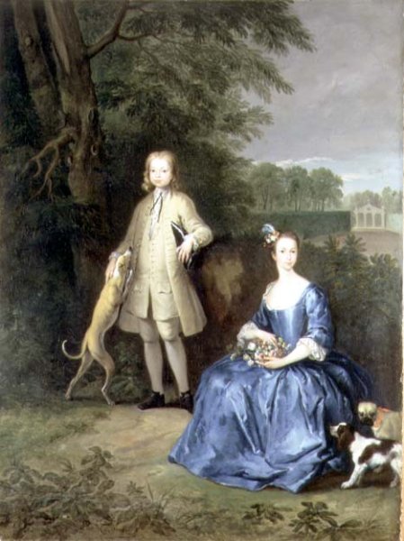 Portrait of Master Edward and Miss Mary Macro, c.1733