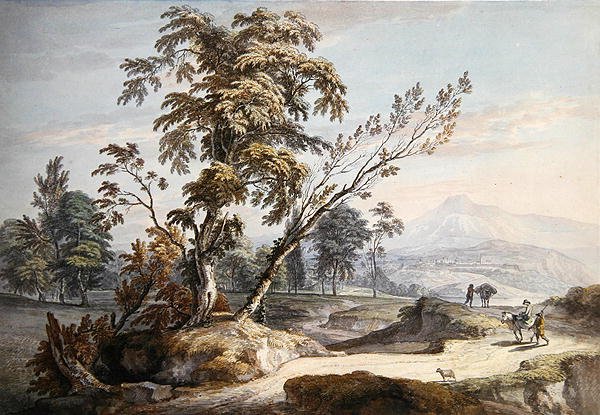 Italianate Landscape with Travellers no.2, c.1760