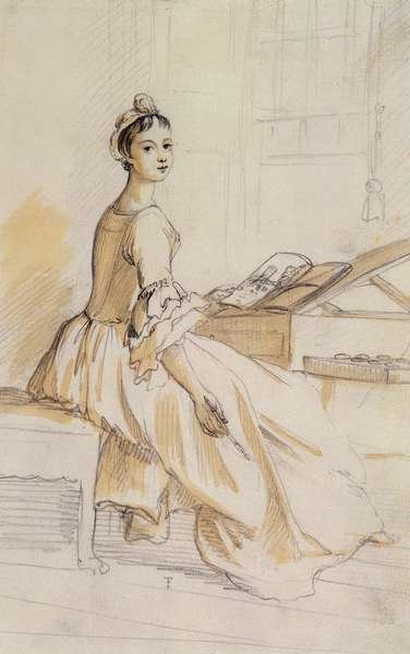 Portrait of a Lady at a Drawing Table