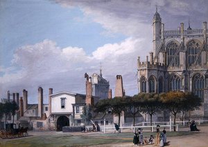 St Georges Chapel, Windsor, and the entrance to the Singing Mens Cloister, c.1768