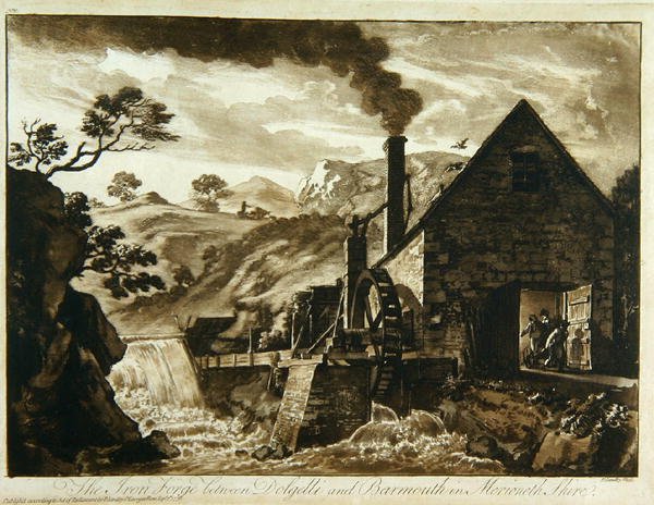 The Iron Forge near Dolgelli and Barmouth in Merionethshire, from Twelve Views in Wales, 1776