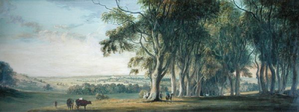 View of Windsor, from Snow Hill in the Great Park, 1800